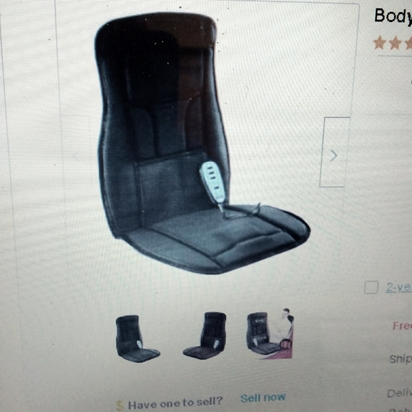 HEATED MASSAGING CUSHION SEAT W/ CONTROLLER